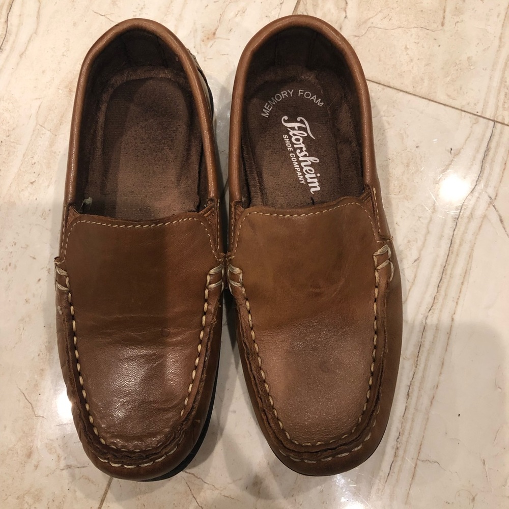 Boys brown dress shoes